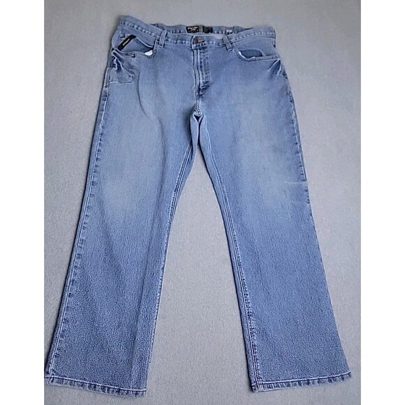 Ariat M4 Rebar Jeans Mens 42 43x30 Baggy Boot High Stretch Western Distressed - Picture 1 of 16